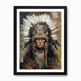 Spirit of the Tribe: Embracing Native American Heritage Art Print