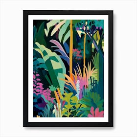 Wellington Botanic Garden, 1, New Zealand Abstract Still Life Art Print