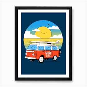 Surf Life Art Print