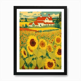 Sunflower Field Art Print