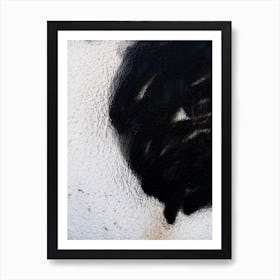 Black Paint On A Wall 2 Art Print