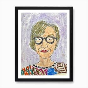 Portrait Of An Old Woman Art Print