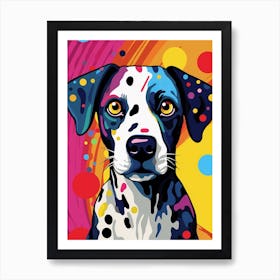 Pop Art Dog Cartoon Style 2 Art Print