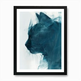 Blue Cat 16 Art Print