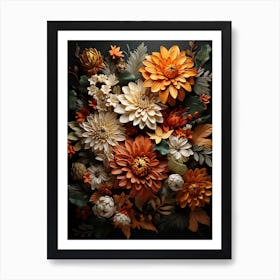 Autumn Flowers 2 Art Print