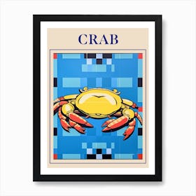 Crab Seafood Posterjpg Art Print