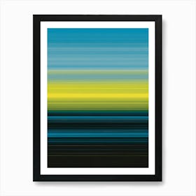 'Blue And Yellow' Art Print