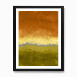 Abstract Digital Oil Painting Nature Art Print