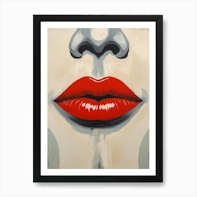 Red Lips Art Print