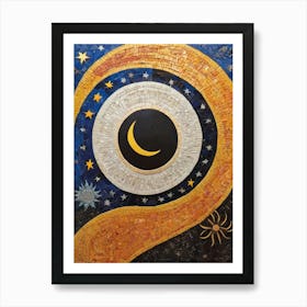 Eye Of The Tiger Mosaic Art Print