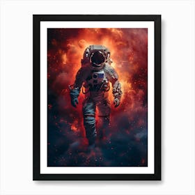 Astronaut In Space 1 Art Print