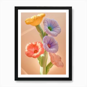 Dreamy Inflatable Flowers Hollyhock 3 Art Print