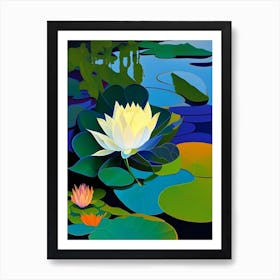 Amur Lotus Fauvism Matisse 2 Art Print