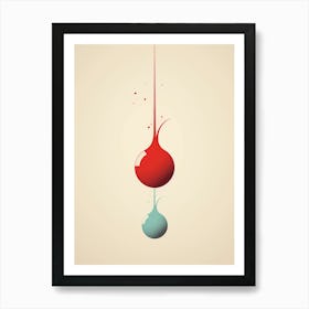 water drops Art Print