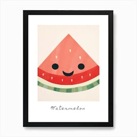 Friendly Kids Watermelon 3 Poster Art Print