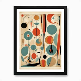 Mid Century Abstract Retros A Art Print 0 Art Print