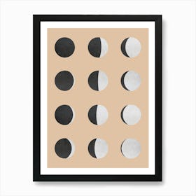 Minimalist geometric shapes 2 Art Print