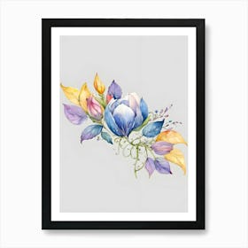 Watercolor Flowers 24 Art Print