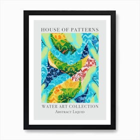 House Of Patterns Abstract Liquid Water 12 Art Print