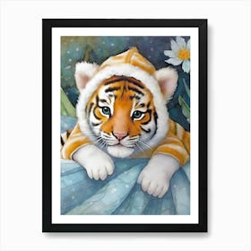 Sweet Tiger Cub Art Print