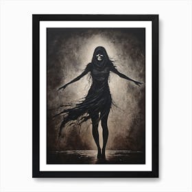 Dance With Death Skeleton Painting (59) Art Print
