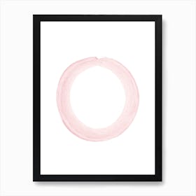 Blush Pink O Art Print