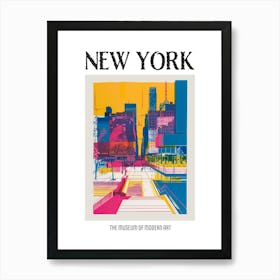 The Museum Of Modern Art New York Colourful Silkscreen Illustration 2 Poster Art Print