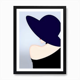 Woman In A Hat 5 Art Print