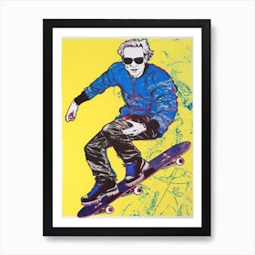 Skateboarding Pop Art 1 Art Print