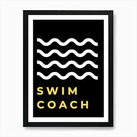 Swim Coach Logo 1 Art Print
