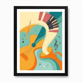 Playing Music Art Print