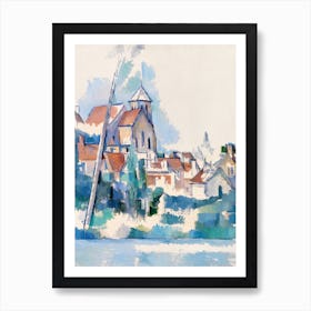 Church At Montigny Sur Loing, Paul Cézanne Art Print