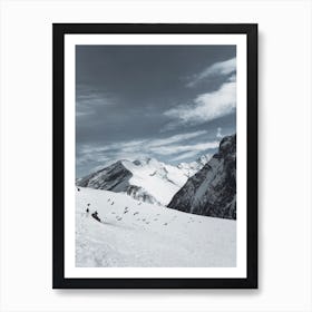 Snow On The Austrian Alps Ii Art Print