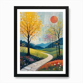 Path To The Sun Art Print