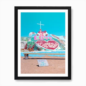 Salvation Mountain In The Desert Of Southern California Art Print