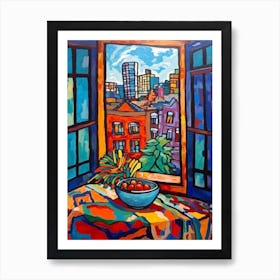 Window Toronto Canada In The Style Of Matisse 1 Art Print