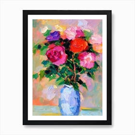 Rose  Matisse Style Flower Art Print