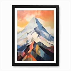 Mount Hood Usa 3 Mountain Painting Art Print