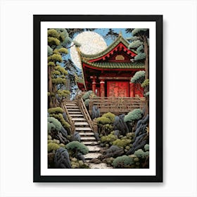 Shinto Shrines Japanese Style 3 Art Print