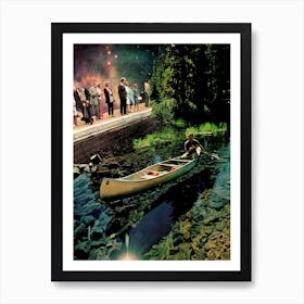 Canoe Station Art Print