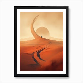 Dune Fan Art Sunset Art Print