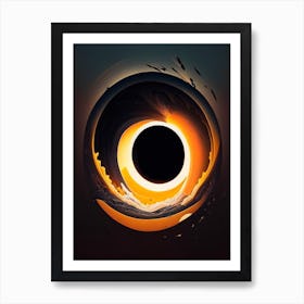 Black Hole Comic Space Space Art Print