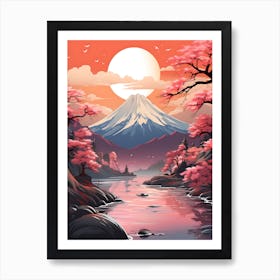 Cherry Blossom Sunset 7 Art Print