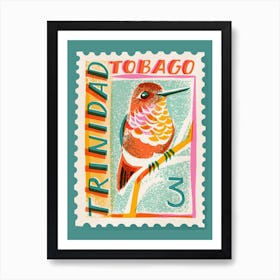 Trinidad And Tobago Postage Stamp Art Print