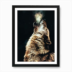 Howling Wolf Art Print