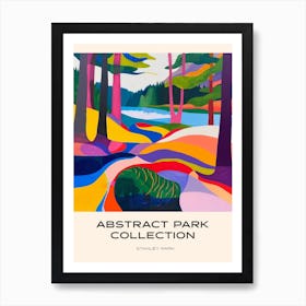 Abstract Park Collection Poster Stanley Park Vancouver Canada 1 Art Print