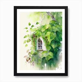 Poison Ivy Growing On Cottage Pop Art 1 Art Print