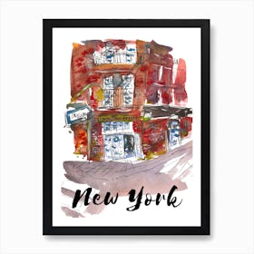 New York Street Borough City USA Art Print