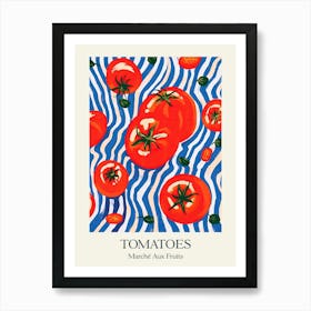 Marche Aux Fruits Tomatoes Fruit Summer Illustration 4 Art Print