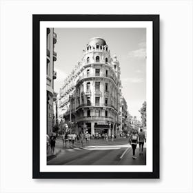 Valencia, Spain, Black And White Analogue Photography 1 Art Print